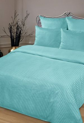 страйп сатин бирюза